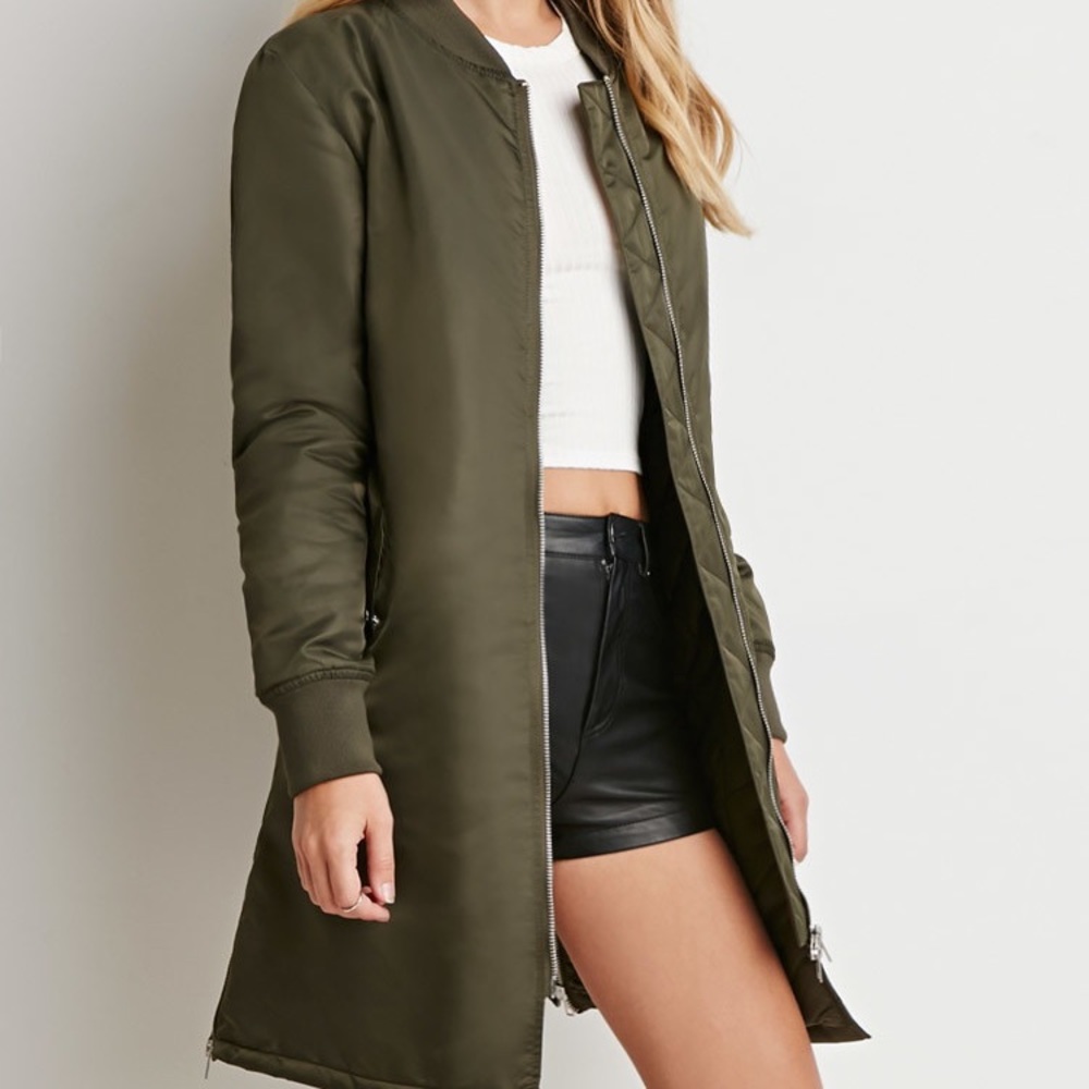 long-line bomber jacket ✨